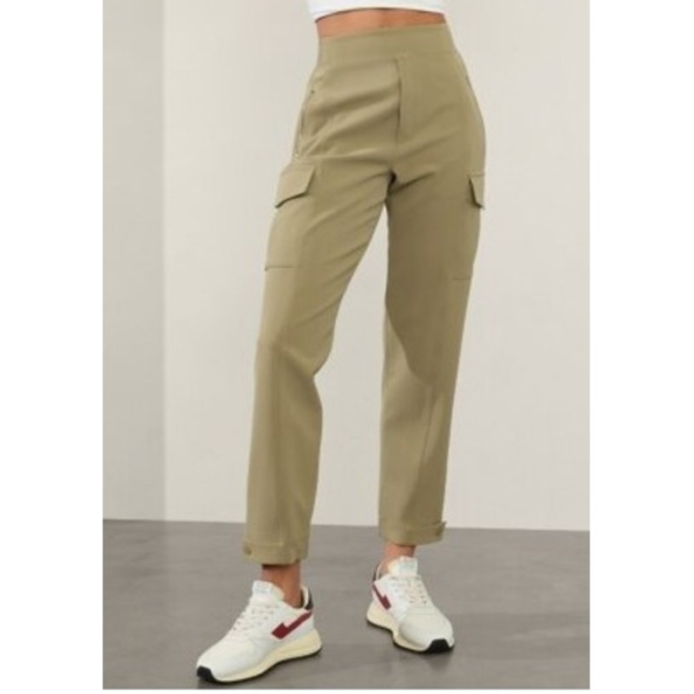 Athleta Women's Endless High Rise Cargo Pant Olive Green Size 10